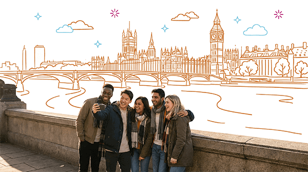 在英国自信地学习英语