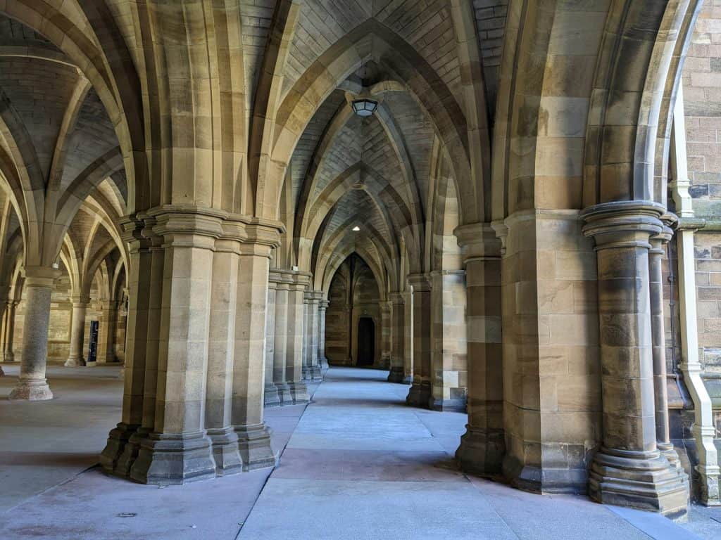 Cloisters on the University Of Glasgow campus