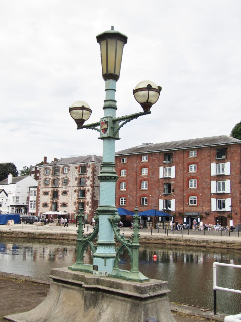 Exeter Quayside walkway along the canal