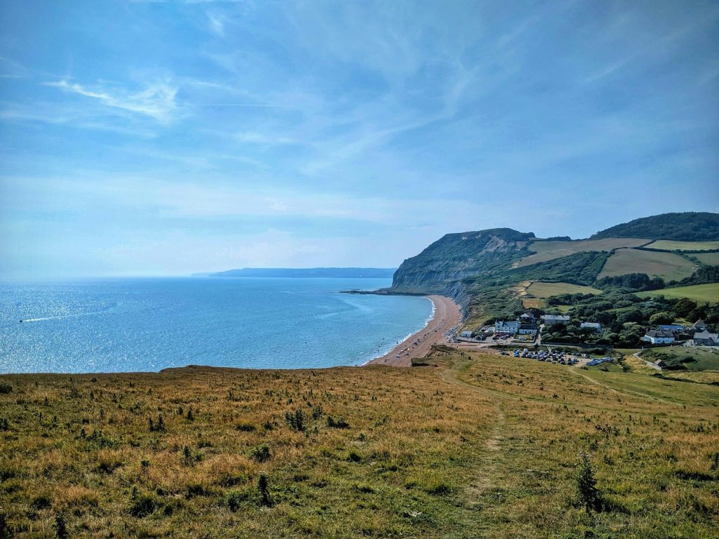 Sandy beach on the Dorset coast near Weymouth