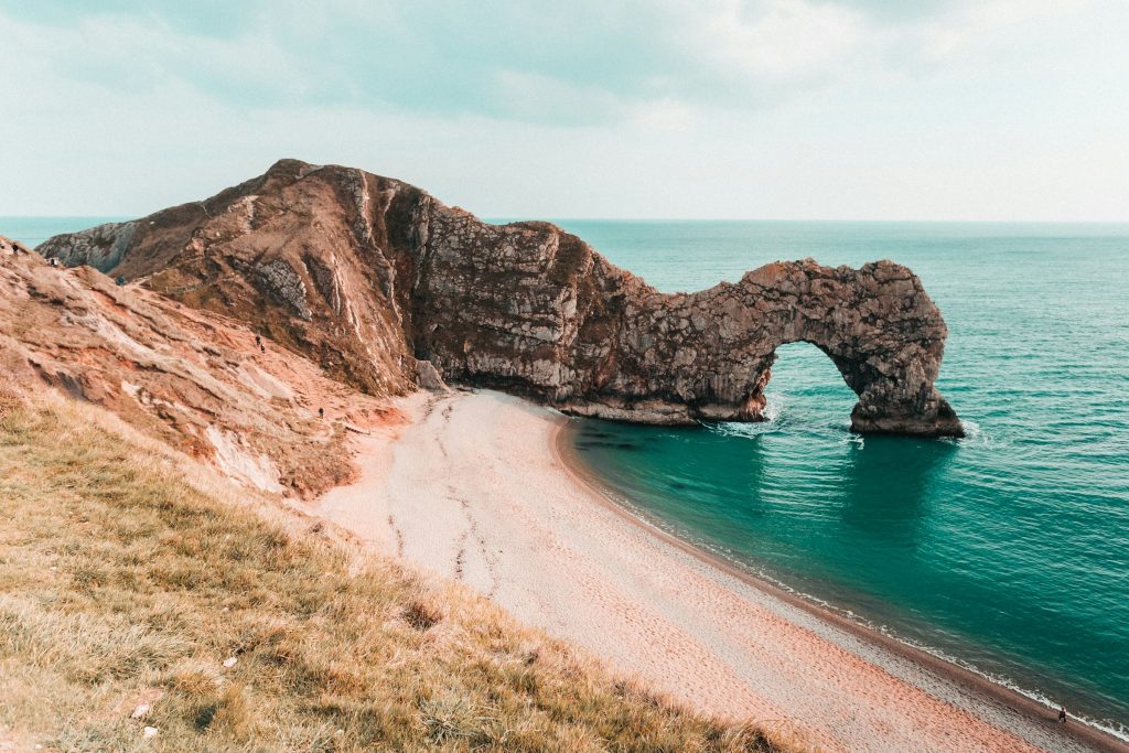 Durdle Door on the Jurassic Coast, a popular day trip from Weymouth