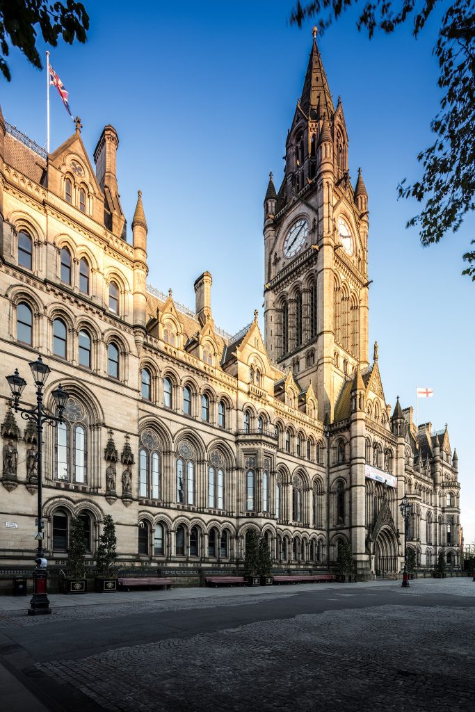 Manchester Town Hall, the Victorian Gothic civic building on Albert Square in Manchester city centre