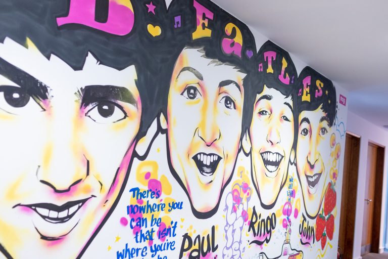 Beatles mural at NCG Liverpool
