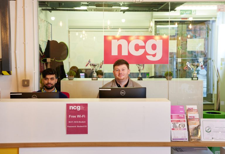 Reception at NCG Manchester