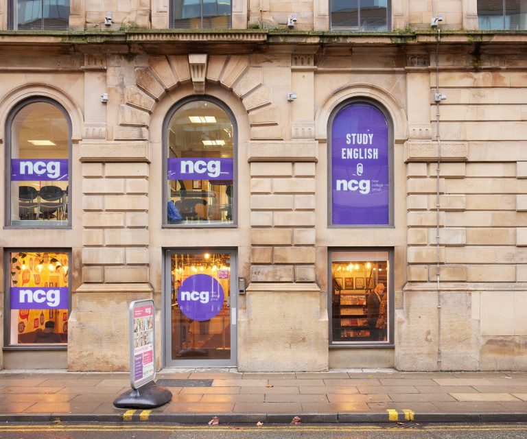 NCG Manchester entrance on Portland Street